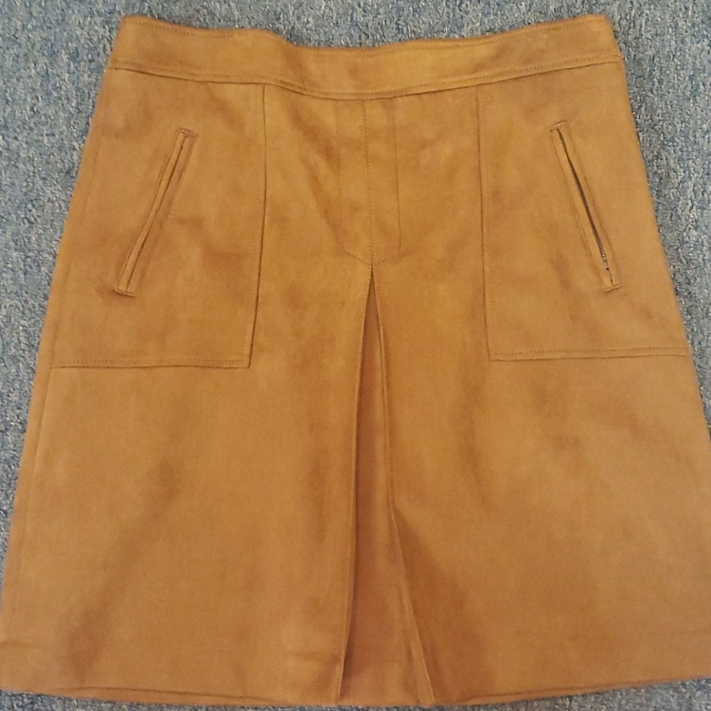 Faux Suede Skirt
